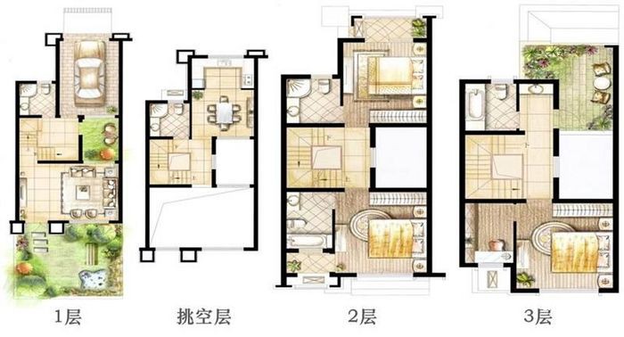 如皋世外桃源聯(lián)排別墅