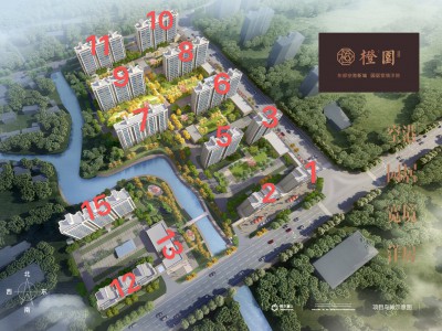 南通橙園項(xiàng)目規(guī)劃：12 棟洋房組成（分別 3 棟 10 層洋房、9 棟 11 層洋房）